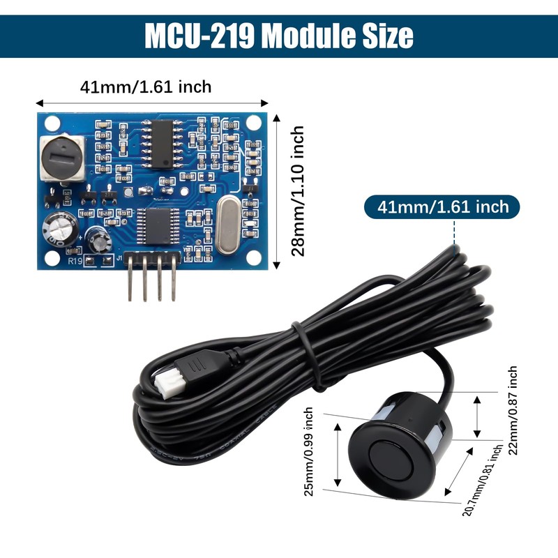JSN-SR04T Ultrasonic Distance Transducer Sensor Module Binghe JSN-SR04T Integration Ultrasonic