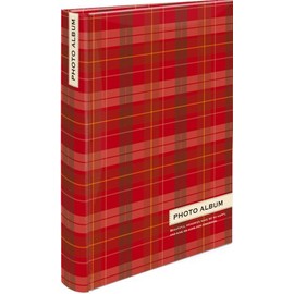 ナカバヤシ 背丸ポケットアルバム L判 240枚 スタンダードチェック BPL-240-3-R
