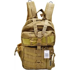 Explorer Coyote Tan Hydration Pack Ready Backpack with Molle & Chest Strap