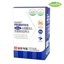 ILYANG 일양약품 하모네 SUPER+ 프로바이오틱스 생 유산균 30포(1개월) Il Yang Pharm Harmone SUPER+ Probiotics Live Lactic Acid Bacteria 30 Pack (1 Month)