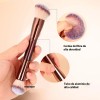 Set 7 Brochas Maquillaje Profesional Alto Nivel Color Marrón