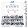 M5 Screws Set, 260 Pieces Rounded Head Hex Screws with