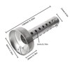 Andux Zone Motorcycle Rear Silencer 60 mm Removable Universal Rear