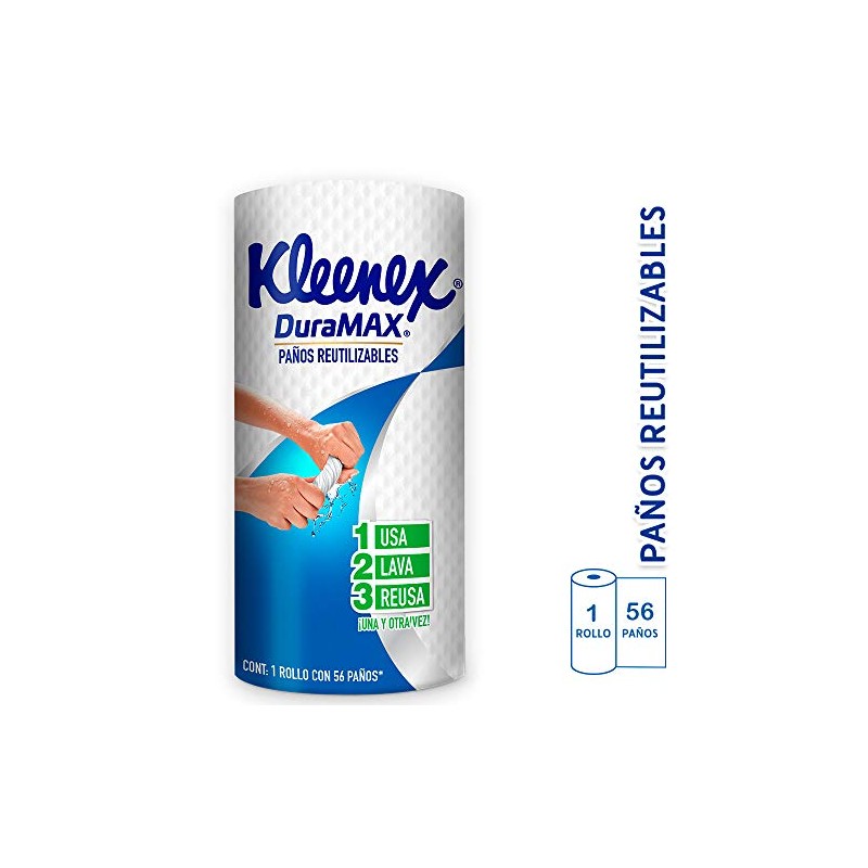 Kleenex servitoalla duramax, 1 rollo con 56 Pañuelos reutilizables