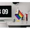 Intersex-Inclusive Pride Desk Flag,12 inch Tall Small Inclusive Pirde Indoor