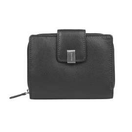 Maitre - Leather Wallet with RFID Protection, Coin Compartment & Note Compartment for Women - Wallet with Credit Card Slots, Black, black, Casual