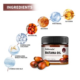Raw Batana Oil for Hair Growth Dr. Sebi Organic, Prevent Hair Loss, Repairs Damaged Hair, 100% Natural Pure Organic Scalp Mask for Men & Women