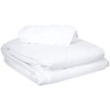 ForPro Premium Microfiber 3-Piece Massage Sheet Set, White, Ultra-Light, Stain