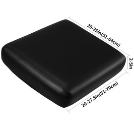 YISUN Waterproof PU Leather Couch Seat Covers, Stretch Individual Seat Cushion Covers, Washable Replacement Sofa Cushion Protector Soft Sofa Slipcover