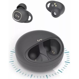 AUKEY True Wireless Earbuds, Bluetooth 5 with Charging Case, 24h Playtime, Grey