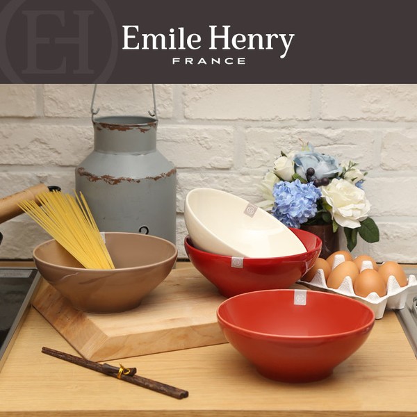 Emile Henry HR ceramic cotton rag 19cm 1p *color selectable*,