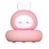 Rabbit Night Light Soft Light Rechargeable Cute Tap Control Nursery
