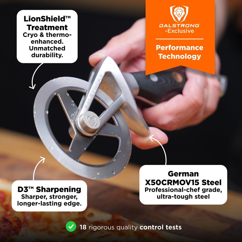 Dalstrong Pizza Wheel Cutter - The Orbit Razor Unique Pizza