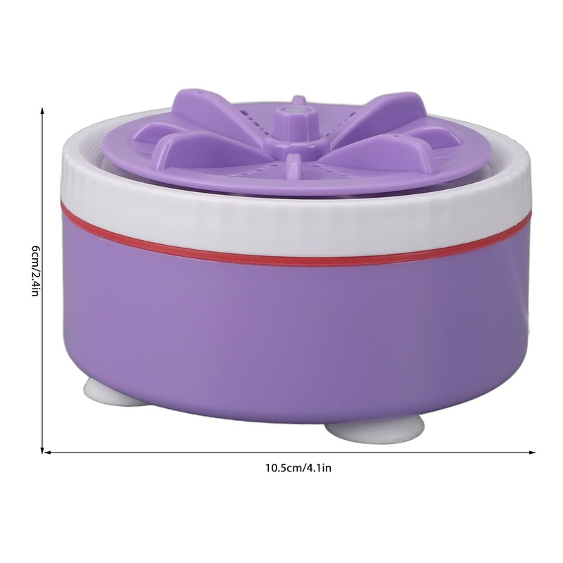 Mini Turbo Washing Machine Timed Adjustable Multifunction USB Powered Portable
