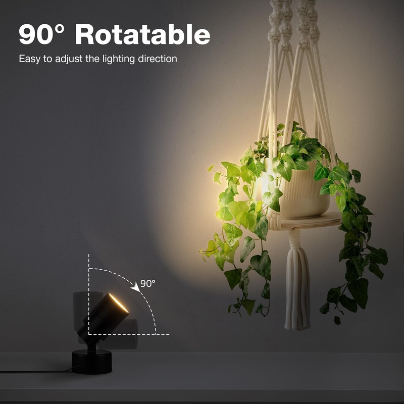 SUNVIE 2 Pack LED 120V SpotLights Indoor, 3W Up Lights