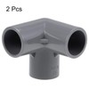 TOP-VIGOR 2Pcs 20mm 3 Way Elbow PVC Pipe Fitting, Tee