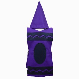 Crayon Costume Set (Tunic and Hat) - Baby, Toddler, Kids, Teen, Adult and Plus Sizes (Baby 6-24m, Purple)
