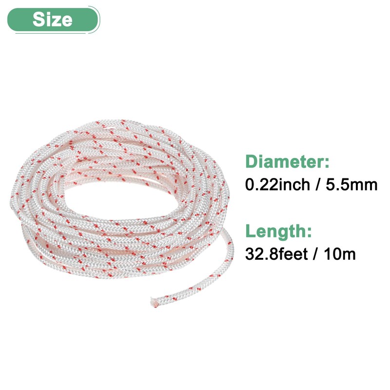 M METERXITY Recoil Starter Rope Pull Cord 5.5mm 10m Pull