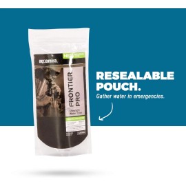 Aquamira Frontier Pro Tactical Water Filter Survival Straw Aquamira 50 Gallon