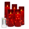 kakoya Flameless LED Candles with Timer 5 Pc Flickering Flameless