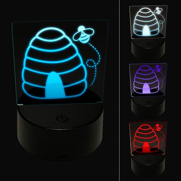 Sniggle Sloth Bee Hive with Bee 3D Illusion LED Night