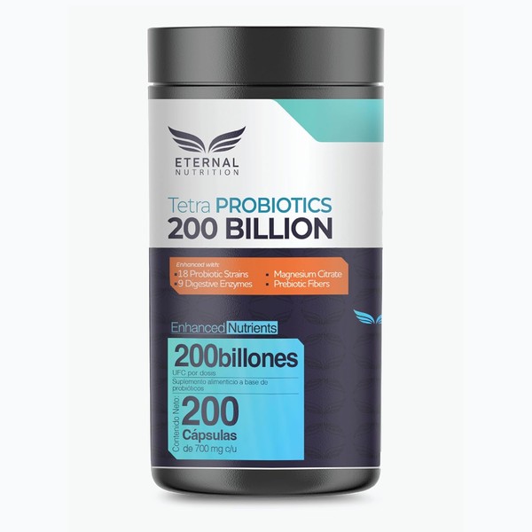 TETRA PROBIOTICS 200 BILLONES - 200 capsulas (200 BILLONES UFC