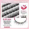 Extensiones de Pestañas Autoadhesivas con Efecto Natural en Mink Sintético,