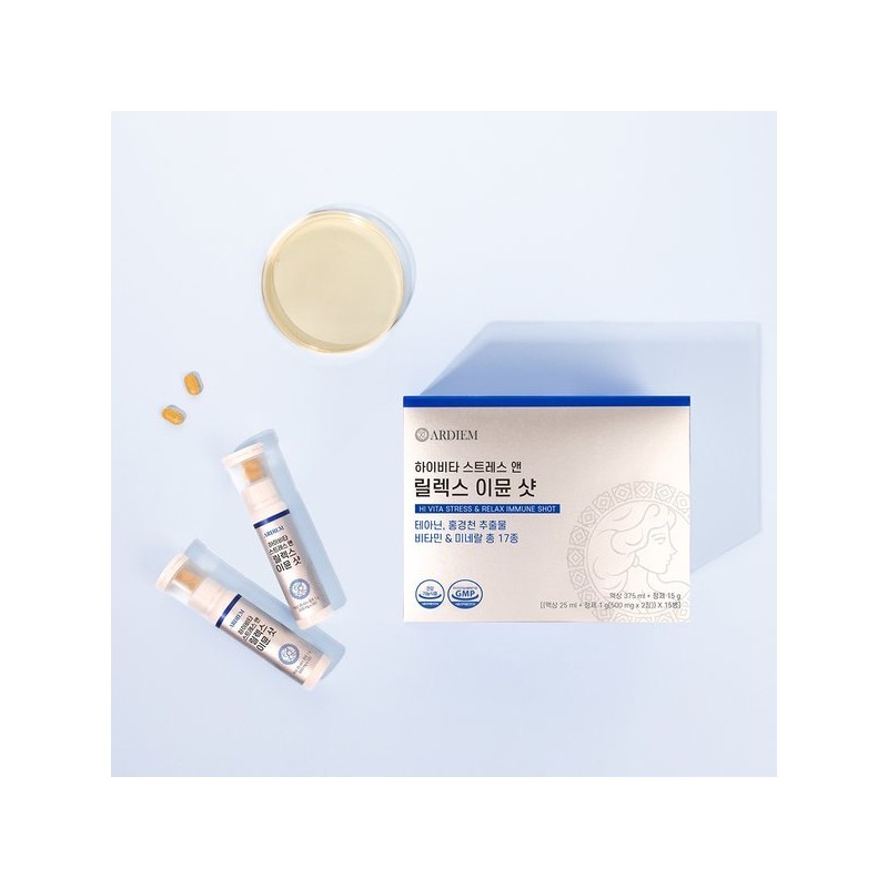 Ardiem Hivita Stress & Relax All-in-One Immune Shot 15 bottles