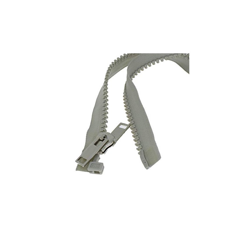 Zip on Both Sides Plastic Separable Coarse with Double Zip