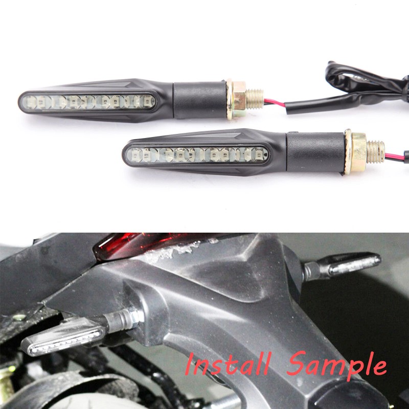 JMTBNO For Honda XR650L Kawasaki Motorcycle Turn Signals Indicator Light
