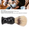 Shaving Brush, Portable Hair Brush, Black Curved Handle, Foaming Beard