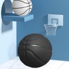 MINDCOLLISION Mini Basketball, Solid Color without Logo, Absorbent Soft Leather,