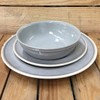12 Piece Melamine Dinnerware Set, Gray