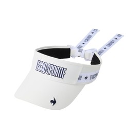 Cox Sportif LG5SCP56L Women's Sun Visor, Cooling Ribbon, Removable, Cute, Golf, WH00 (white), Free size