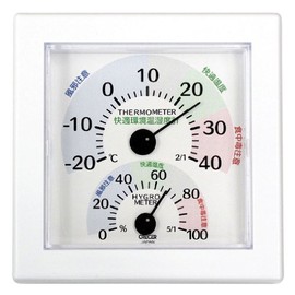 CRECER TR-100W Comfort Environment Temperature Humidity Meter, White