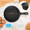 Remerry 10 Sets 4 Inches Cast Iron Skillets Mini Black
