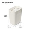 OXO Good Grips - Papelera para baño, color blanco