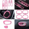 Yoursme 31PCS Car Interior Accessories Cover Trim Kit Pink for