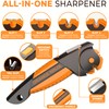 Orange Ninja 7-in-1 Garden Tool & Knife Sharpener – Sharpens