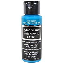 DecoArt Acrylics Multi-Purpose Paint, Blue Lagoon Satin