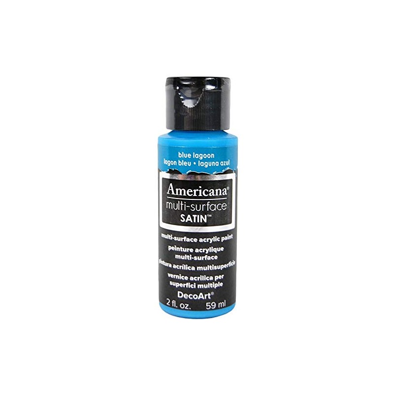 DecoArt Acrylics Multi-Purpose Paint, Blue Lagoon Satin