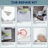 Krbnk Porcelain Repair Kit, Bathtub and Fiberglass Shower Repair Kit