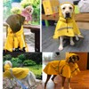 HAPEE Dog Raincoats for Large Dogs with Reflective Strip Hoodie,Rain