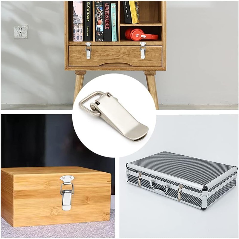 6PCS Toggle Latches Spring Loaded Clamp Clip Case Box Latch