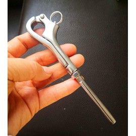 JY-MARINE 316# Stainless Steel Quick Release Pelican Hook Shackle Sailing Boat Yacht for 1/8" Wire