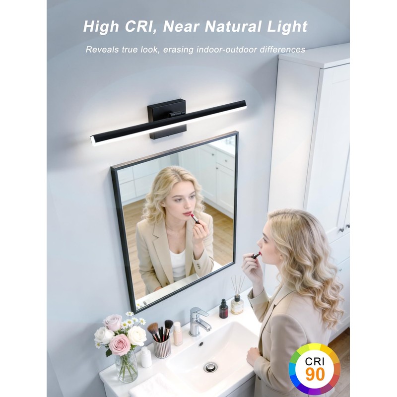 IZORRO Modern Bathroom Vanity Light 24 inch, Rotatable, 16W Dimmable