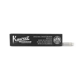 Kaweco D1 Ballpoint Pen Refills 0.5 mm Needle Point Black Pack of 2 I Ball Pen Refills for Kaweco Sport and Liliput Series I Pen Refills for Ballpoint Pens I Line Width: 0.5 mm (Needle)