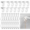 Philbinden 40Pairs PCS Drop Ceiling Hooks for Hanging,20 White Heavy