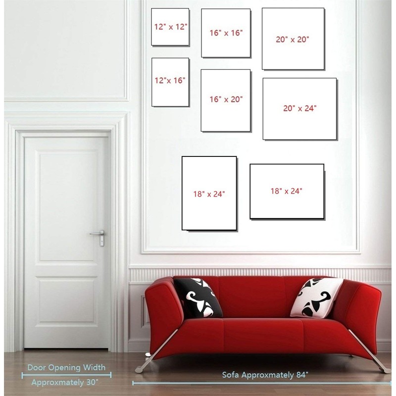 Niwo ART-Abstract Shape A, Shape & Pattern Series, Canvas Wall