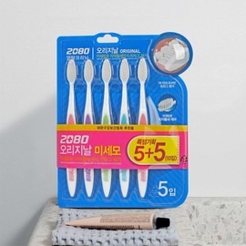 2080 Original Toothbrushes, Large Capacity of 20 Fine Bristle, Flexible Bristles / 2080 오리지날 칫솔 20개 대용량 미세모 탄력모